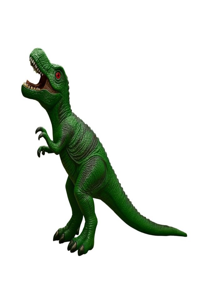 DTR Creation Green T-Rex Dinosaur Toy ? 50 cm Large Realistic Tyrannosaurus Rex Figure, Soft Rubber Action Model with Open Mouth & Teeth, Collectible Gift Toy for Kids & Adults - Image 5